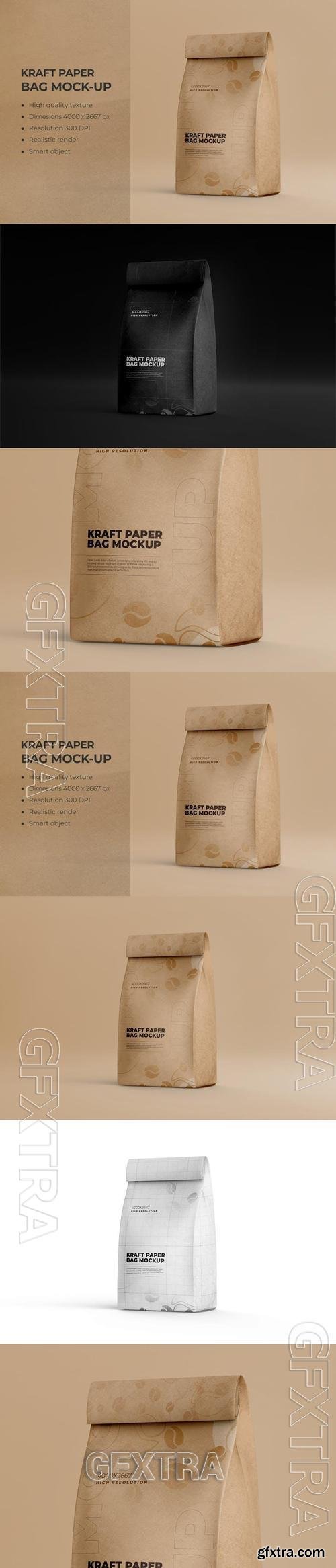 Kraft Paper Packaging Food Bag Mockup 969F486