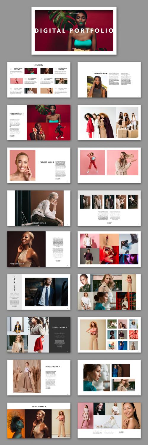 Digital Portfolio Layout