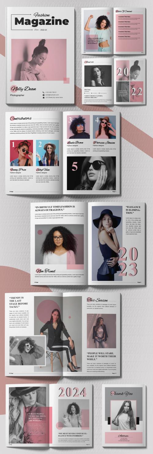 Fashion Magazine Layout Design 2022