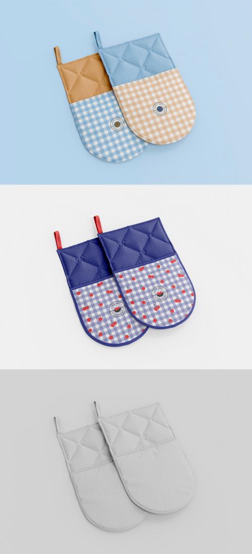 Oven Mitt Mockup Set