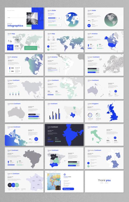 Map Infographic Presentation Layout