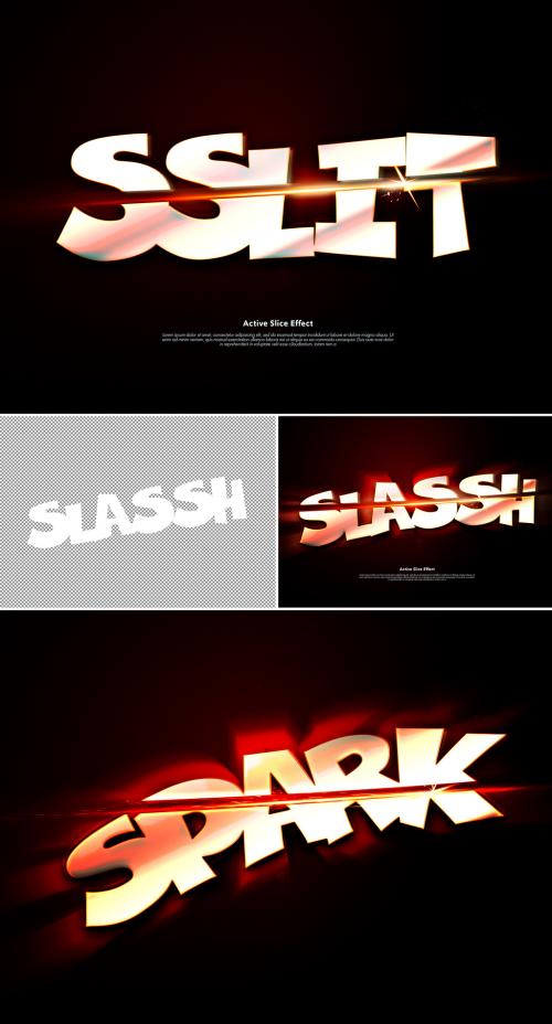 Sliced Text Effect