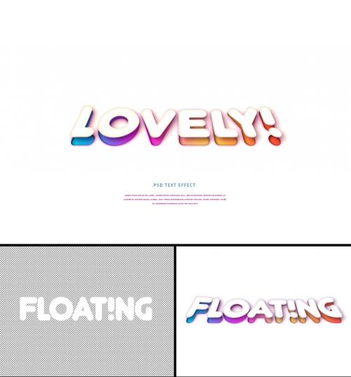 Floating Logo Design Text Effect