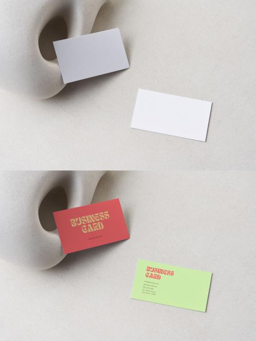 Business Card Mockup Us Size