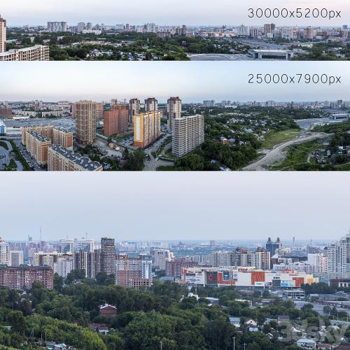 Panoramas of Novosibirsk. 2 pcs