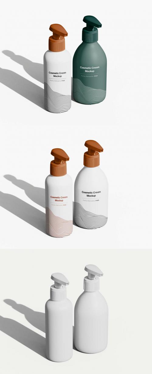 Two Cosmetic Creams Mockup