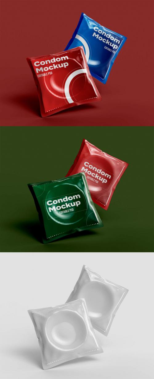 Two Condoms Mockup