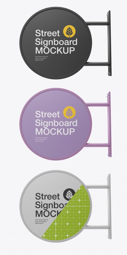 Signboard Wall Mockup