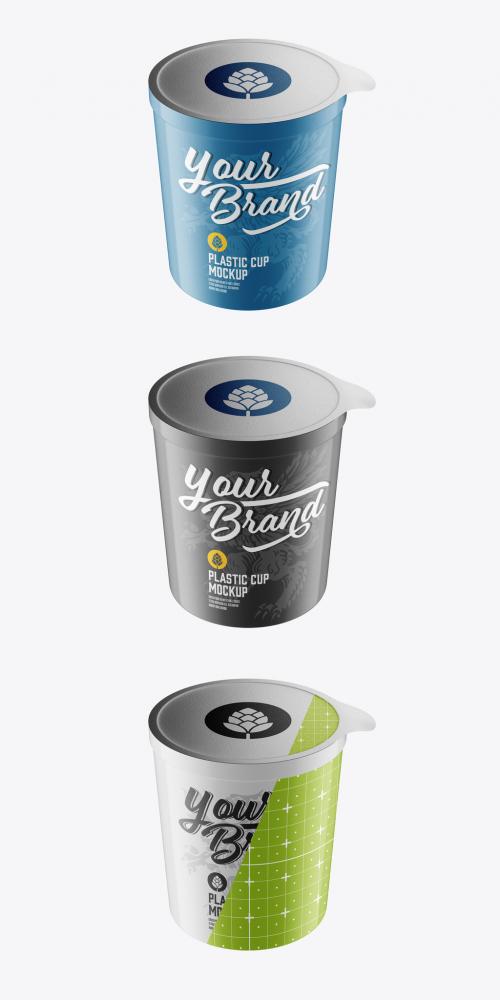 Yogurt Cup Mockup