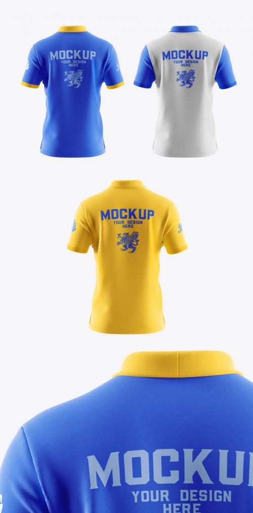 Short Sleeve Polo Shirt Mockup