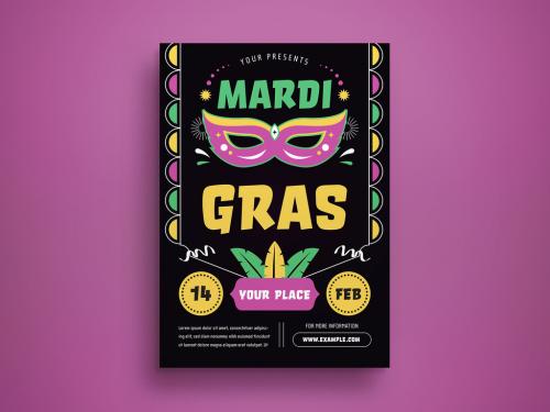 Mardi Gras Flyer Layout