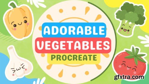 Wholesome Harvest: Drawing Cute Kawaii Vegetable Stickers | Procreate