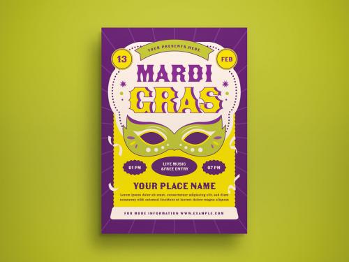 Mardi Gras Flyer Layout