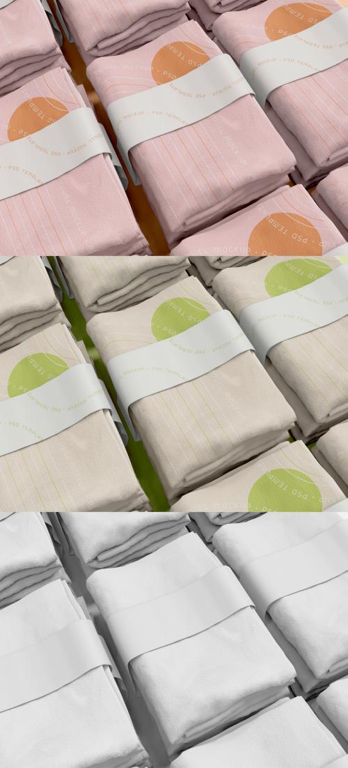 Towels Set Mockup