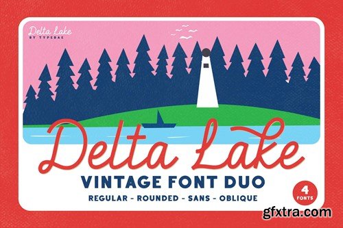 Delta Lake - Vintage Script Font Duo T7RZRYQ