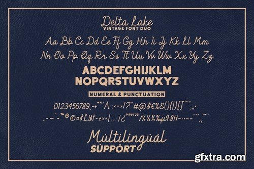 Delta Lake - Vintage Script Font Duo T7RZRYQ