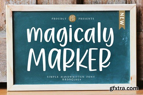 Magicaly Marker - Simple Handwritten Font 3ZZKFDV