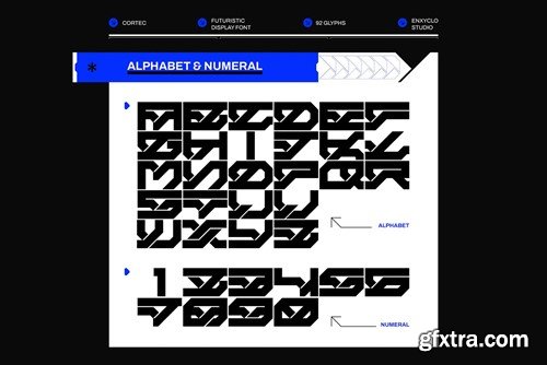 Cortec - Cyberpunk Futuristic Tech Mecha Font KT4QUX3