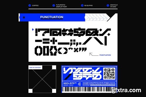 Cortec - Cyberpunk Futuristic Tech Mecha Font KT4QUX3