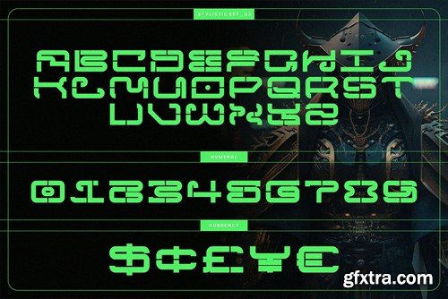 NCL Megrabs Mecha Expanded - Bold Futuristic Font 54B3SRD