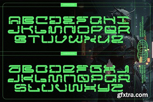 NCL Megrabs Mecha Expanded - Bold Futuristic Font 54B3SRD