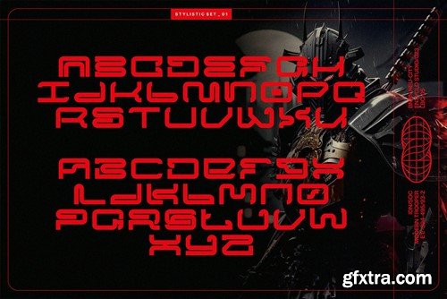 NCL Megrabs Expanded - Bold Futuristic Font 6YBY8A2