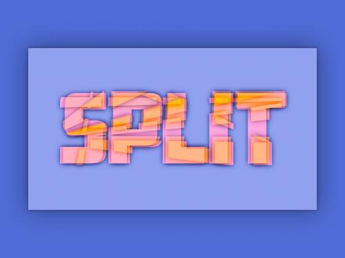 Split Text Effect