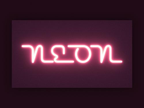 Neon Text Effect