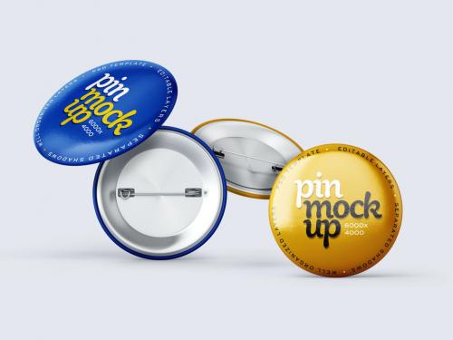 Pin Button Mockup