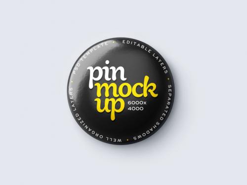 Pin Button Mockup