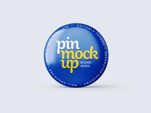 Pin Button Mockup