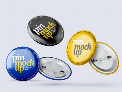 Pin Button Mockup