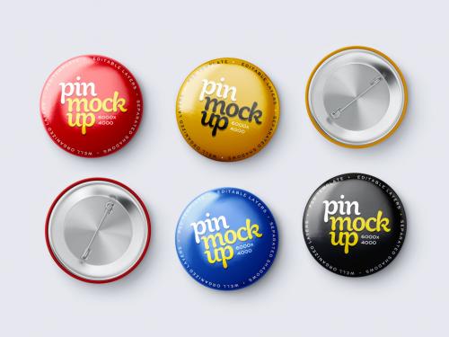 Pin Button Mockup