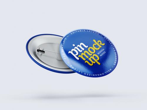 Pin Button Mockup