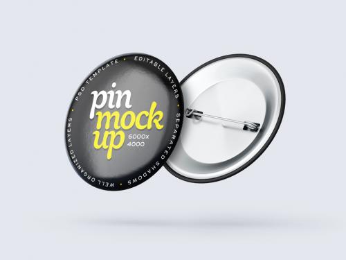 Pin Button Mockup