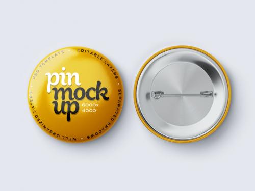 Pin Button Mockup