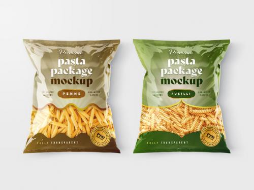 Pasta Bag Packaging Mockup