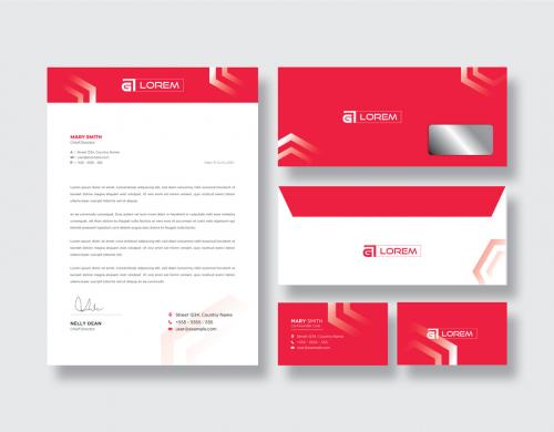 Brand Stationery Pack Layout Set