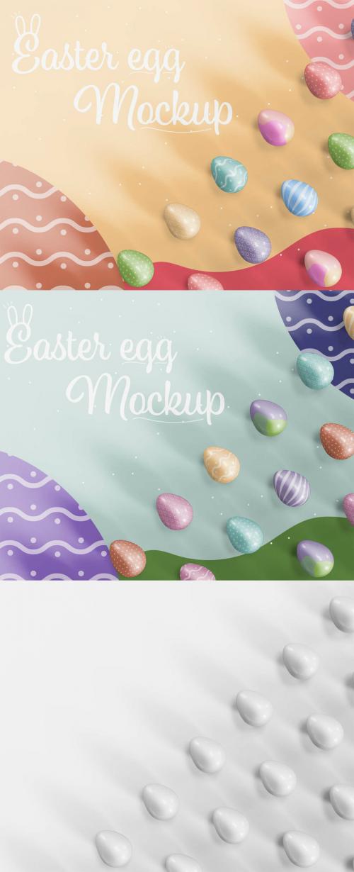 Easter Eggs Layout Mockup