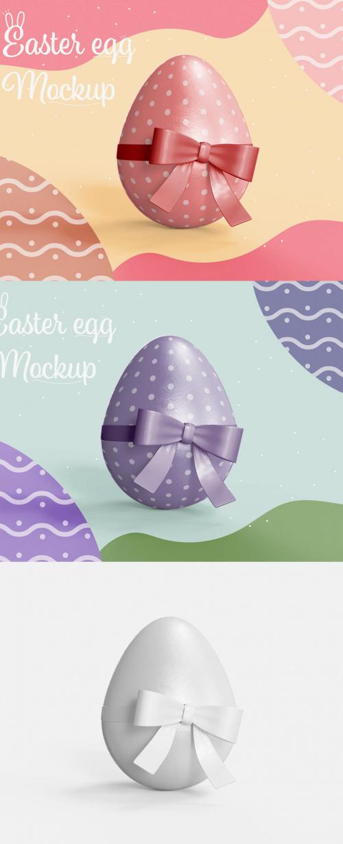 Chocolate Easter Egg Layout Mockup