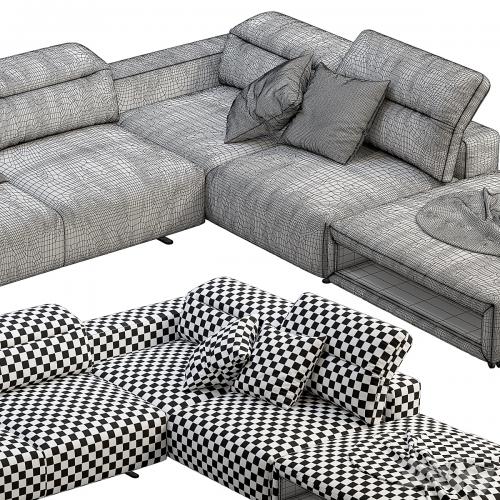 BoConcept Hampton corner sofa with storage