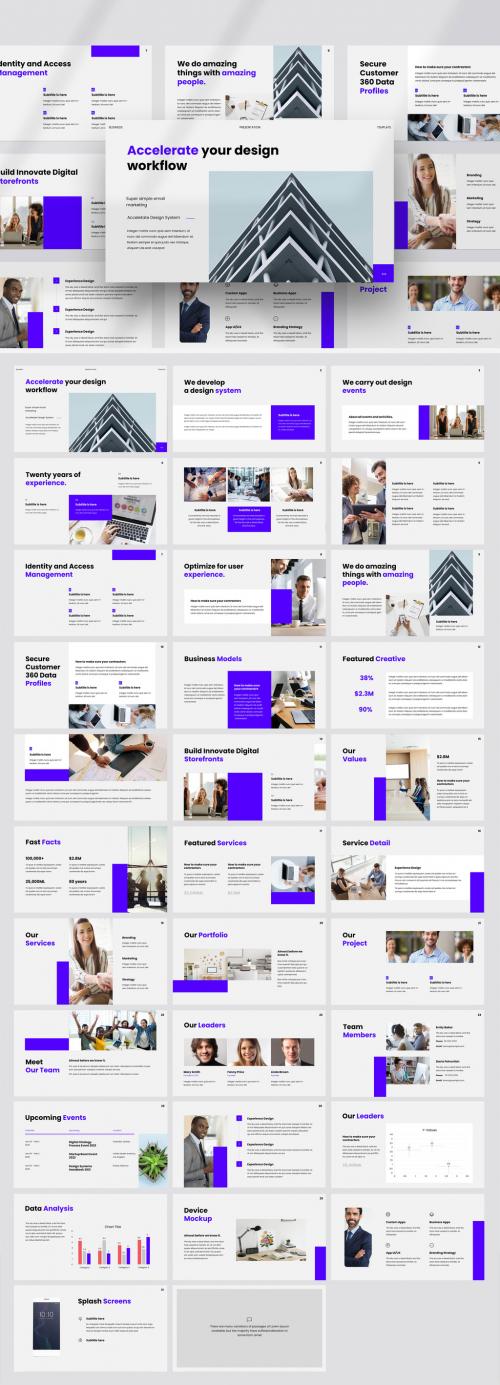 Design Workflow Business Presentation Layout