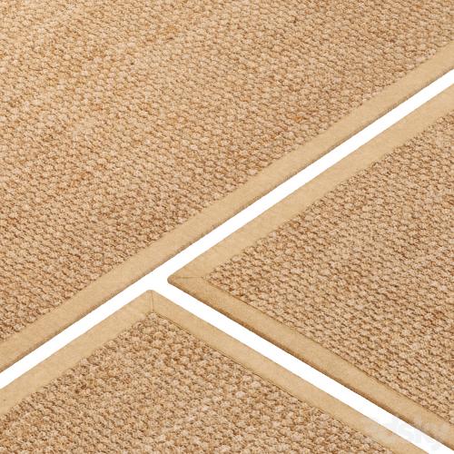 Carpet set 48 - Square Braided Jute / 3K