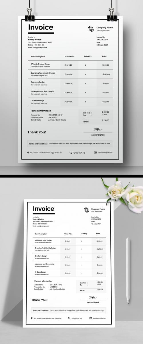 Invoice Design Layout