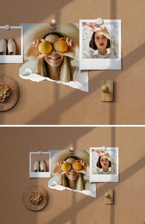 Moodboard Mockup for Creative Photography Portfolio and Showcase Minimal