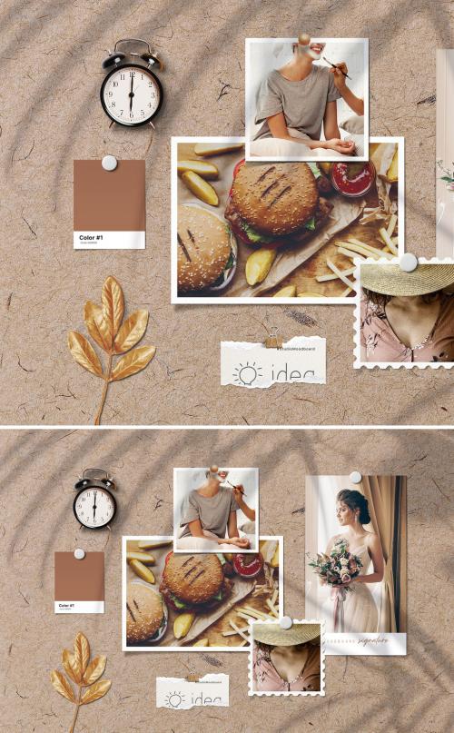 Moodboard Mockup for Creative Photography Portfolio and Showcase