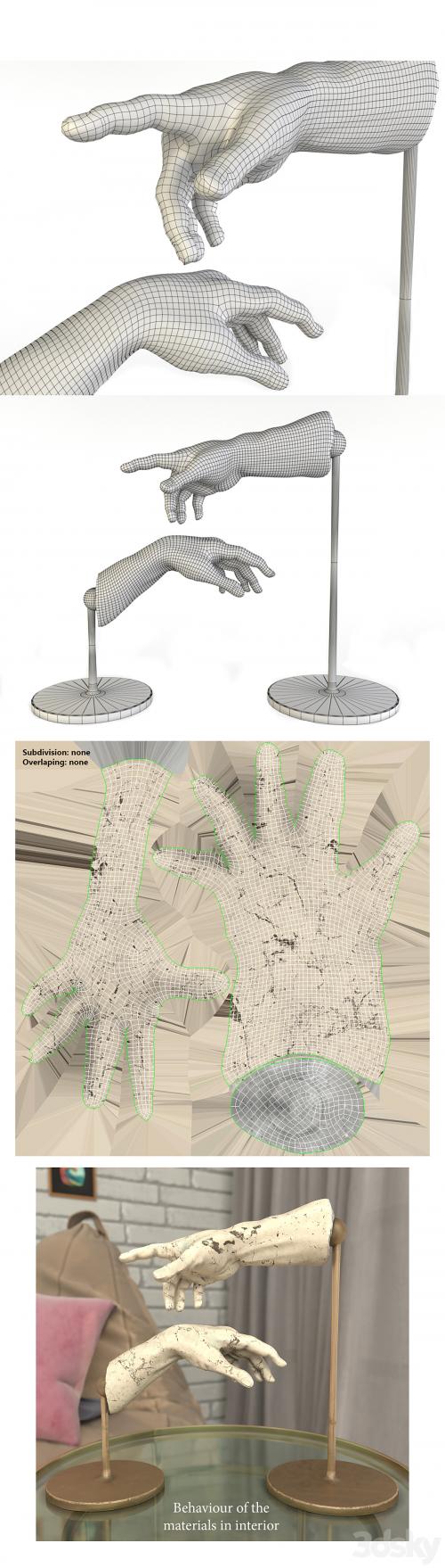 The Creation of Adam Sculpture