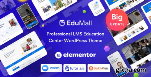 Themeforest - EduMall - Professional LMS Education Center WordPress Theme 29240444 v3.9.1 - Nulled