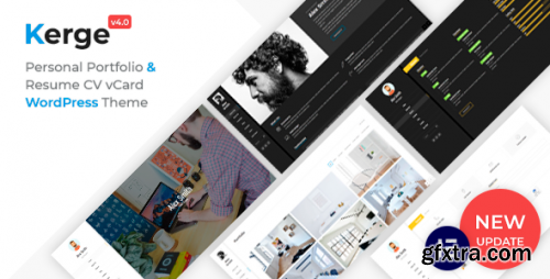 Themeforest - Kerge - Resume WordPress Theme 21801711 v4.0.2 - Nulled