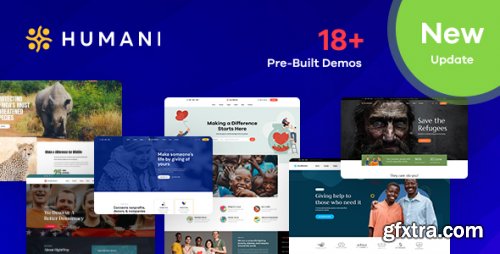 Themeforest - Humani - Nonprofit &amp; Charity WordPress Theme 32583278 v1.2.2 - Nulled